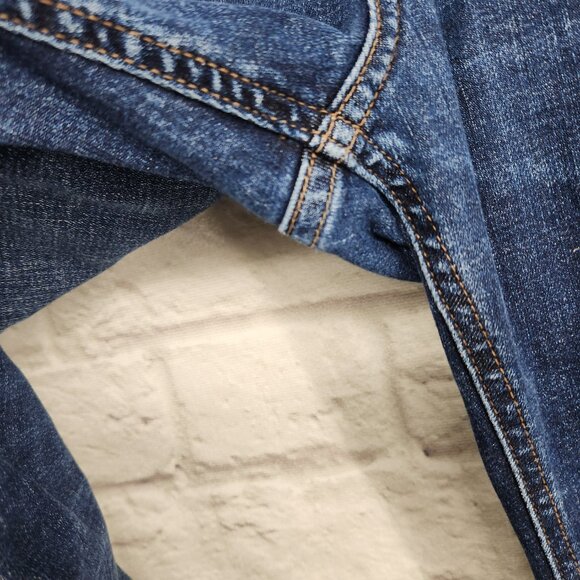 Silver Dark Wash Men's Straight Leg Denim Jeans 44/34 - Picture 6 of 15